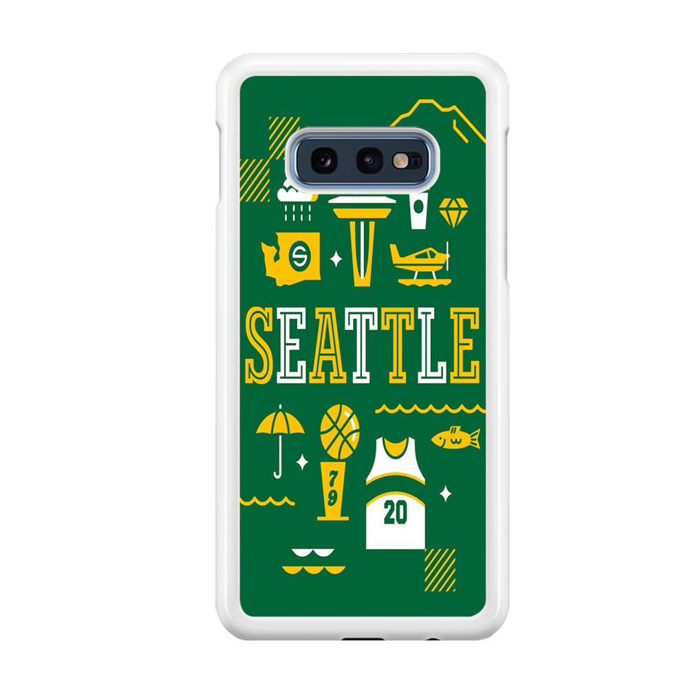 Seattle SuperSonics Basketball Samsung Galaxy S10E Case