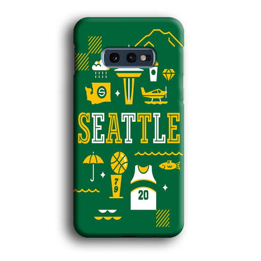 Seattle SuperSonics Basketball Samsung Galaxy S10E Case