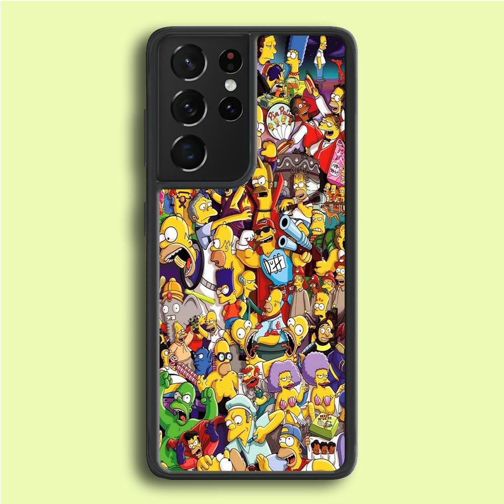 Simpson All Character Samsung Galaxy S21 Ultra Case