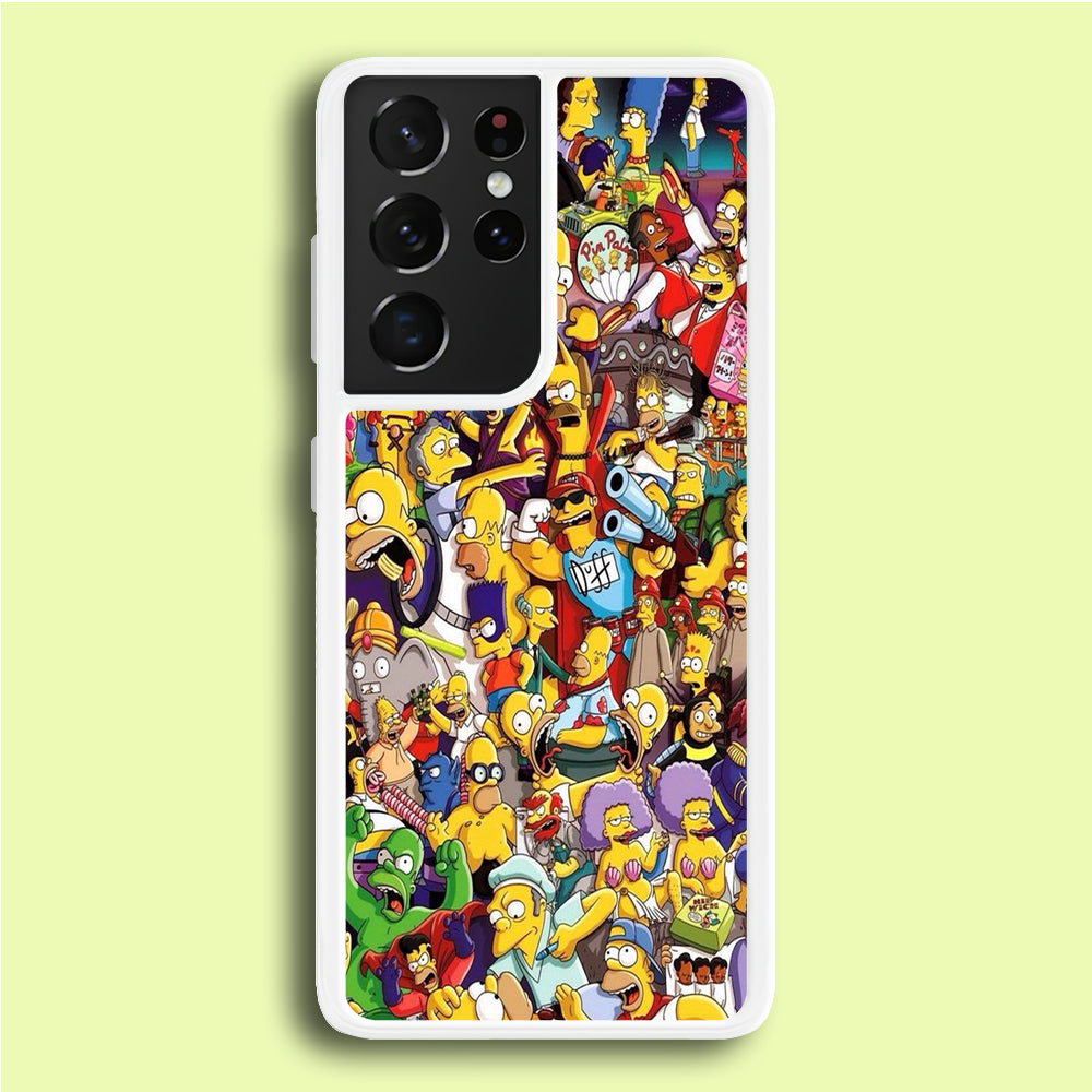 Simpson All Character Samsung Galaxy S21 Ultra Case