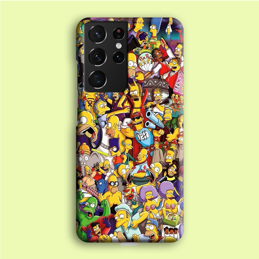 Simpson All Character Samsung Galaxy S21 Ultra Case