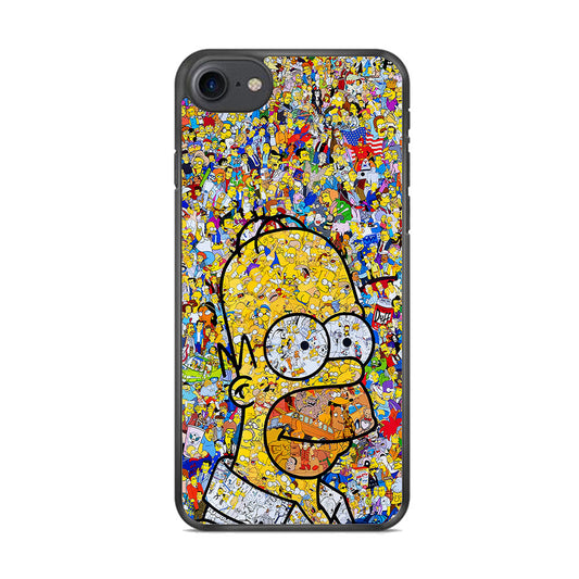 Simpson Homer Sticker Collection iPhone 8 Case