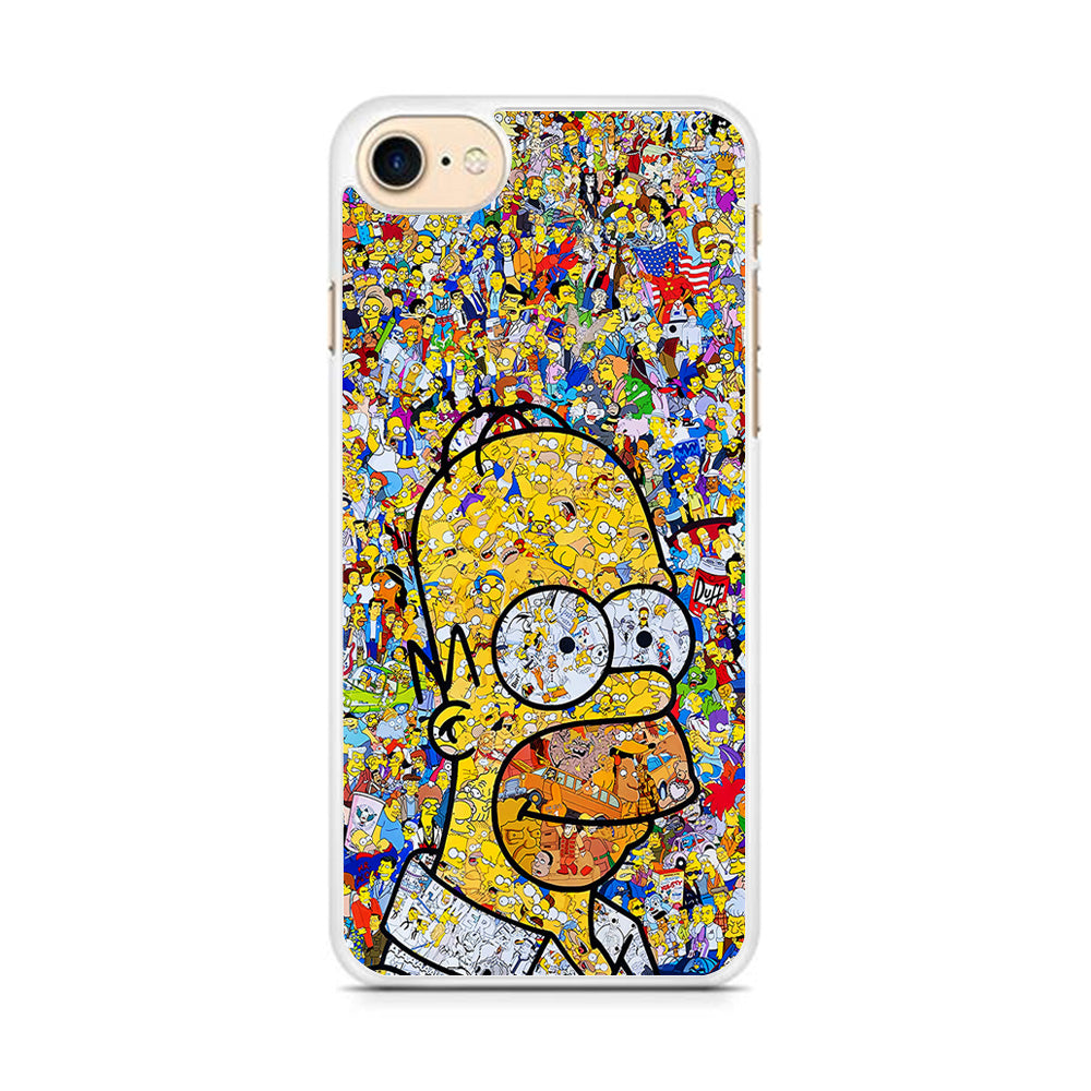 Simpson Homer Sticker Collection iPhone 8 Case