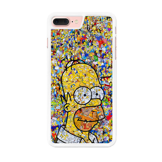 Simpson Homer Sticker Collection iPhone 8 Plus Case