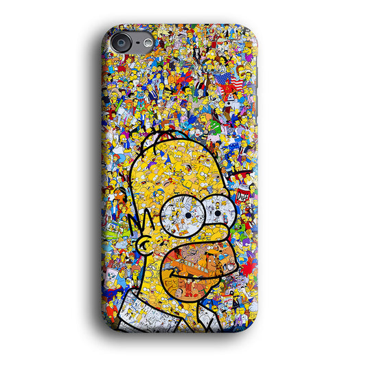 Simpson Homer Sticker Collection iPod Touch 6 Case