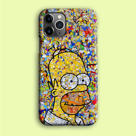 Simpson Homer Sticker Collection iPhone 12 Pro Case