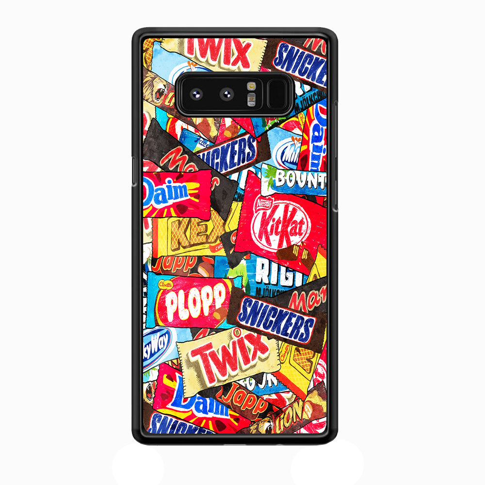 Snack Pattern Design Samsung Galaxy Note 8 Case