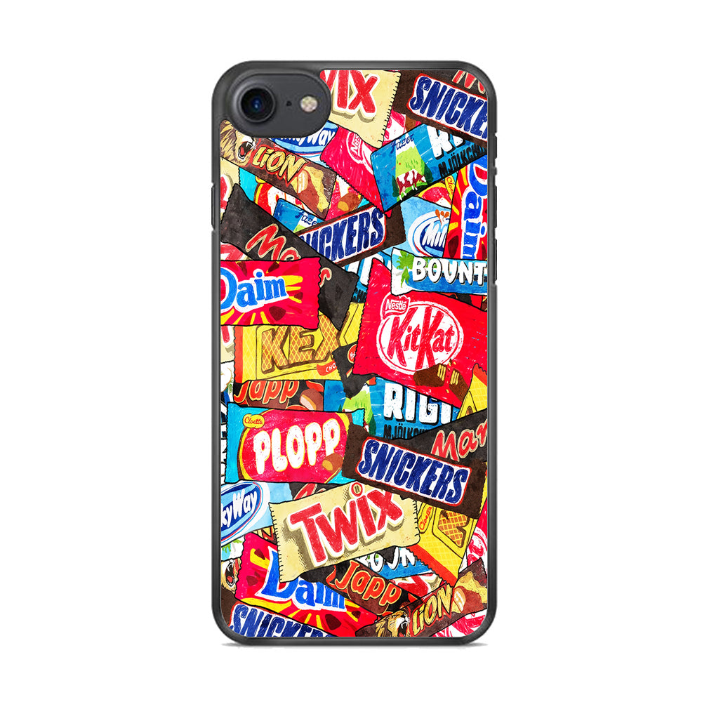 Snack Pattern Design iPhone 8 Case