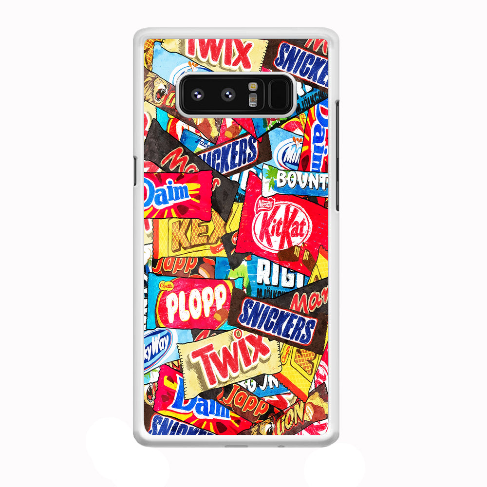 Snack Pattern Design Samsung Galaxy Note 8 Case