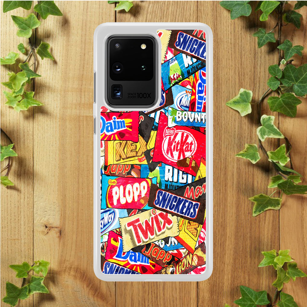 Snack Pattern Design Samsung Galaxy S20 Ultra Case