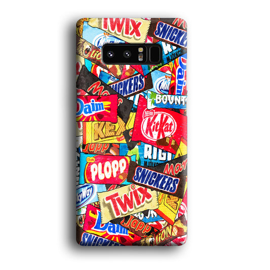 Snack Pattern Design Samsung Galaxy Note 8 Case