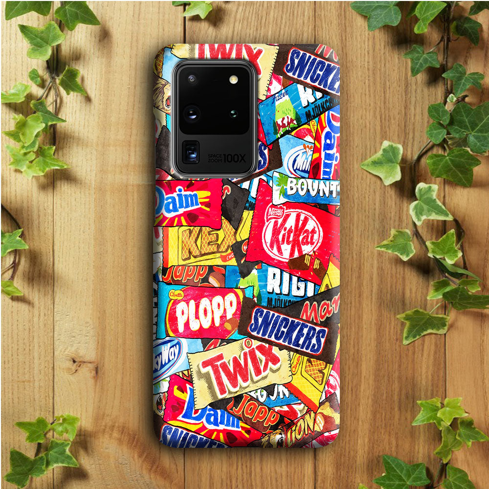 Snack Pattern Design Samsung Galaxy S20 Ultra Case