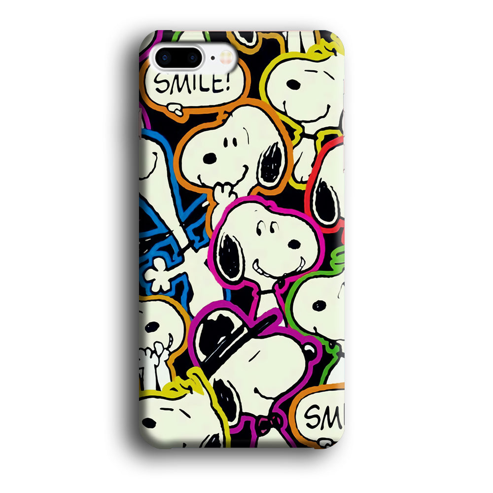 Snoopy Doodle iPhone 8 Plus 3D Case