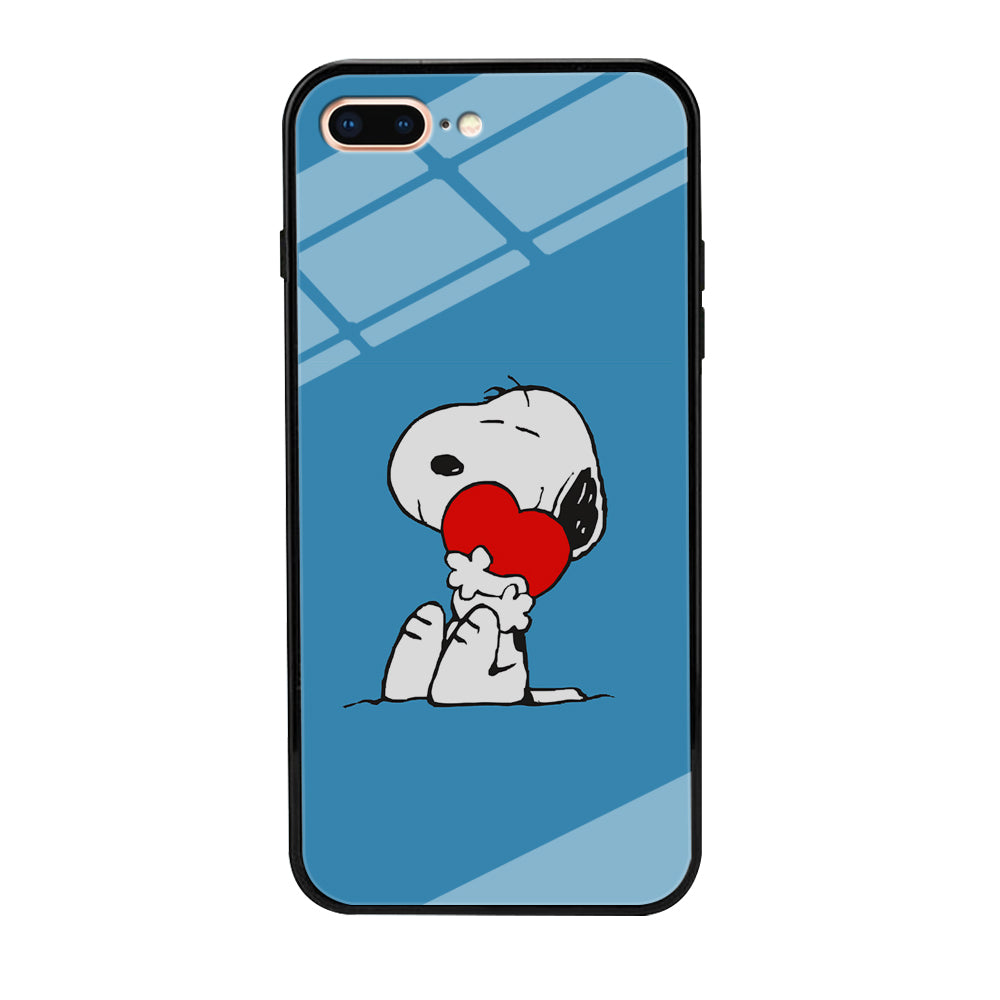 Snoopy Falling in Love iPhone 8 Plus Case