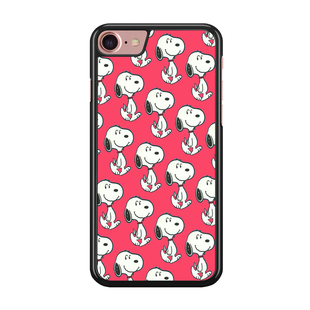 Snoopy Pattern Red iPhone 8 Case