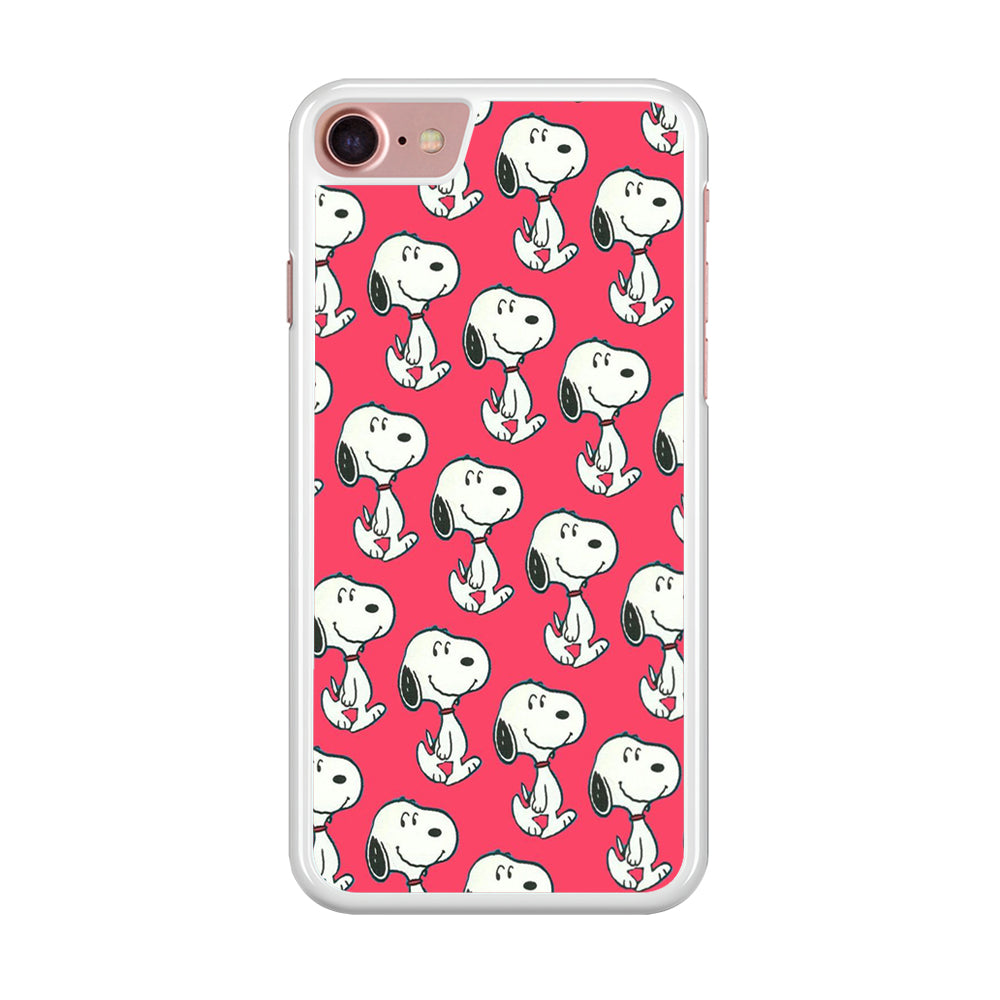 Snoopy Pattern Red iPhone 8 Case