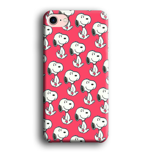 Snoopy Pattern Red iPhone 8 Case