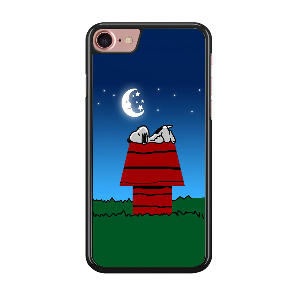 Snoopy Sleeps at Night iPhone SE 2020 Case