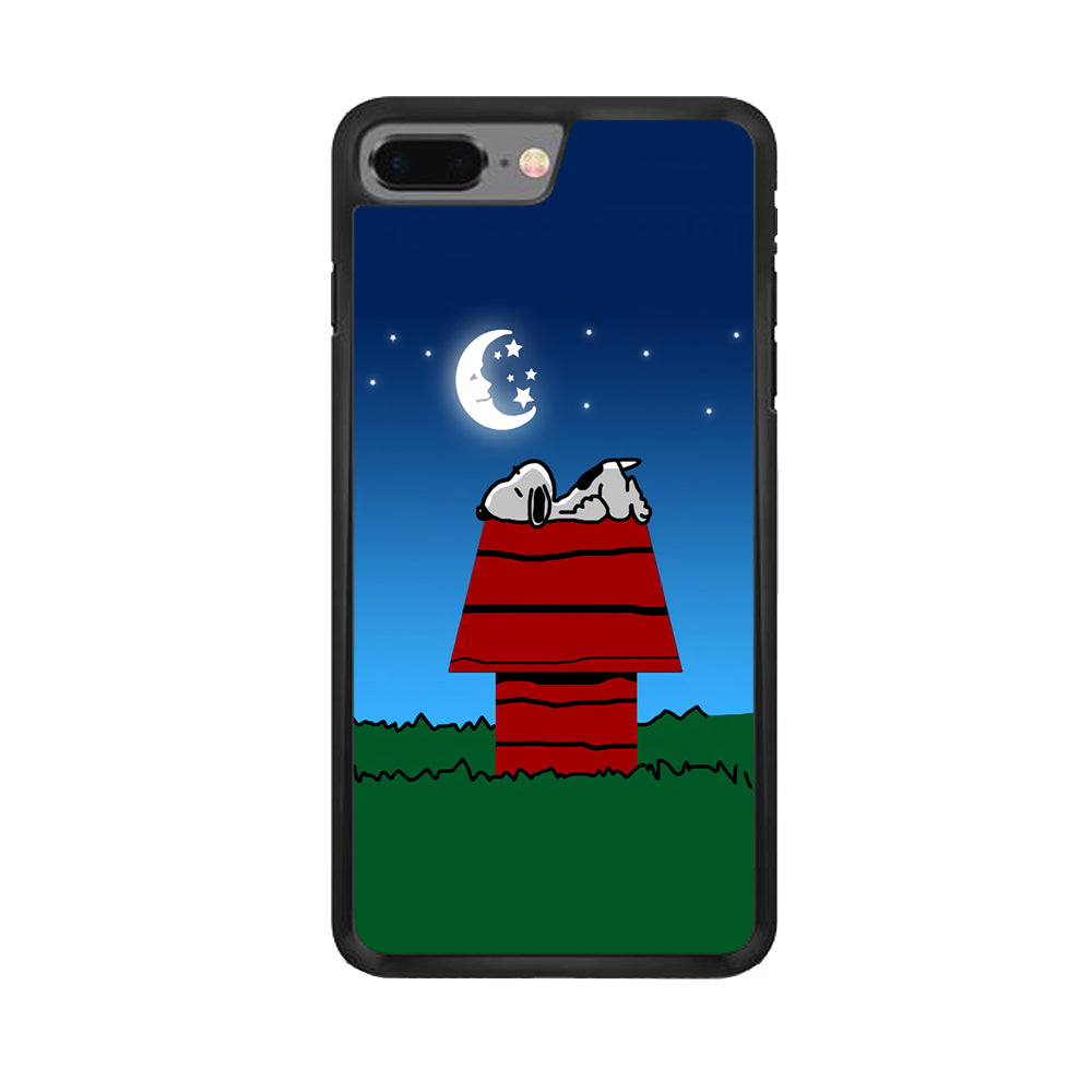 Snoopy Sleeps at Night iPhone 8 Plus Case