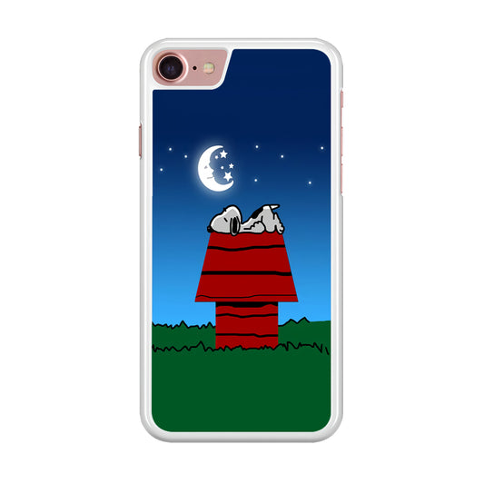 Snoopy Sleeps at Night iPhone SE 2020 Case