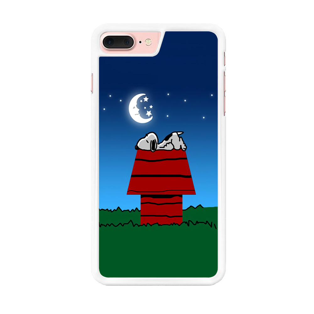 Snoopy Sleeps at Night iPhone 8 Plus Case