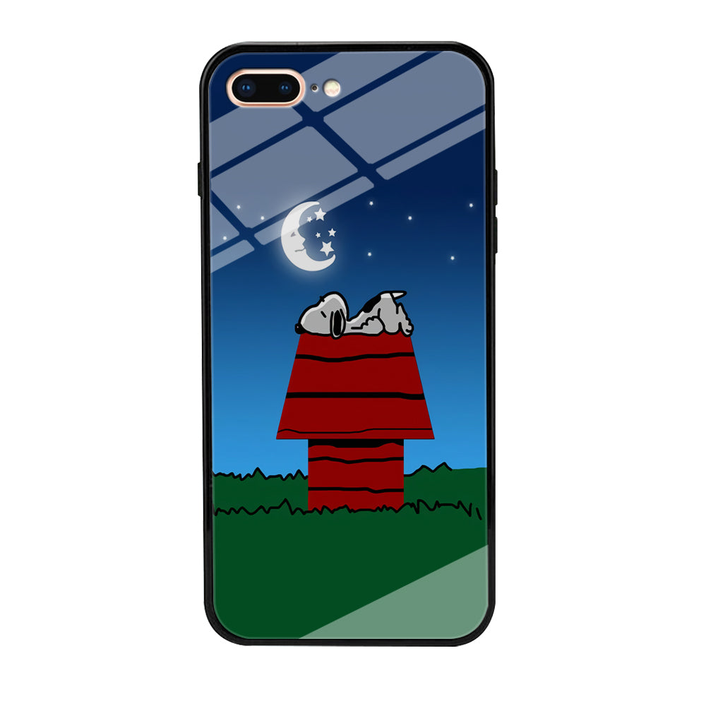 Snoopy Sleeps at Night iPhone 8 Plus Case