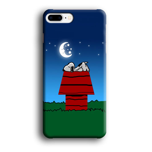 Snoopy Sleeps at Night iPhone 8 Plus Case