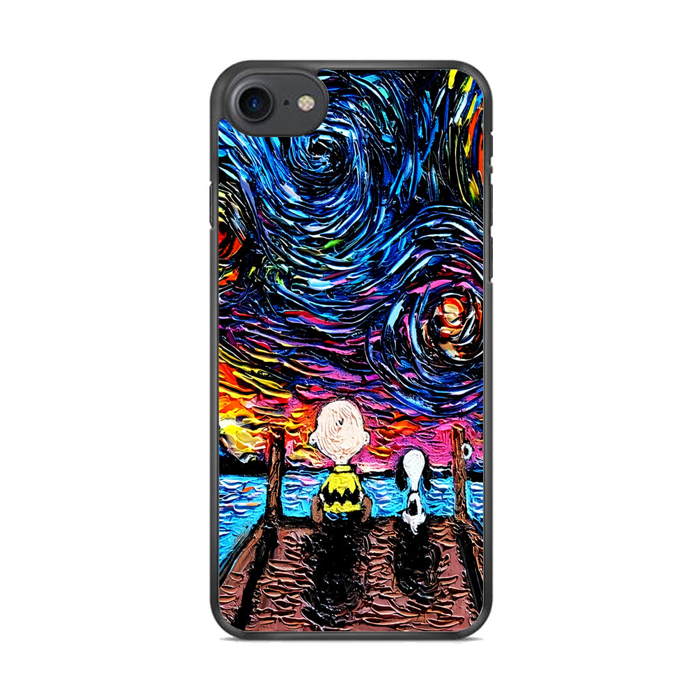 Snoopy Van Gogh's Starry Night iPhone 8 Case