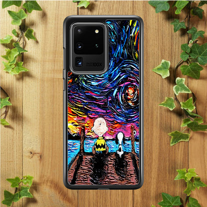 Snoopy Van Gogh's Starry Night Samsung Galaxy S20 Ultra Case