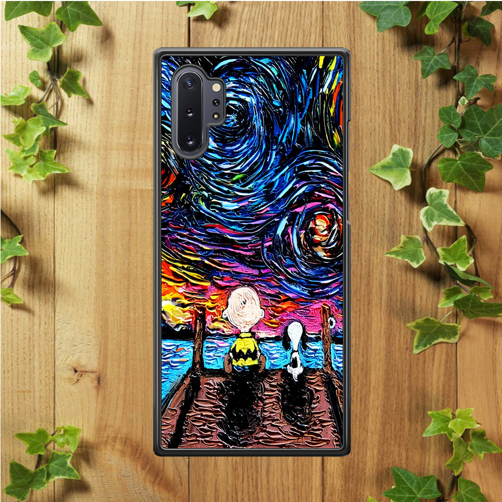 Snoopy Van Gogh's Starry Night Samsung Galaxy Note 10 Plus Case