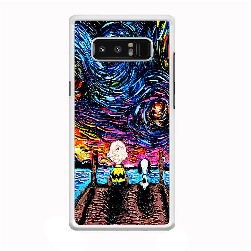 Snoopy Van Gogh's Starry Night Samsung Galaxy Note 8 Case