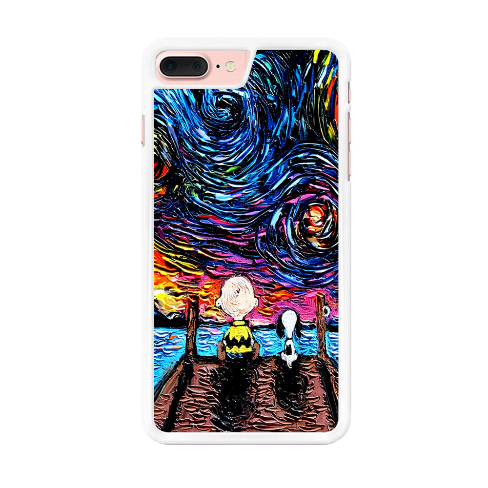 Snoopy Van Gogh's Starry Night iPhone 8 Plus Case