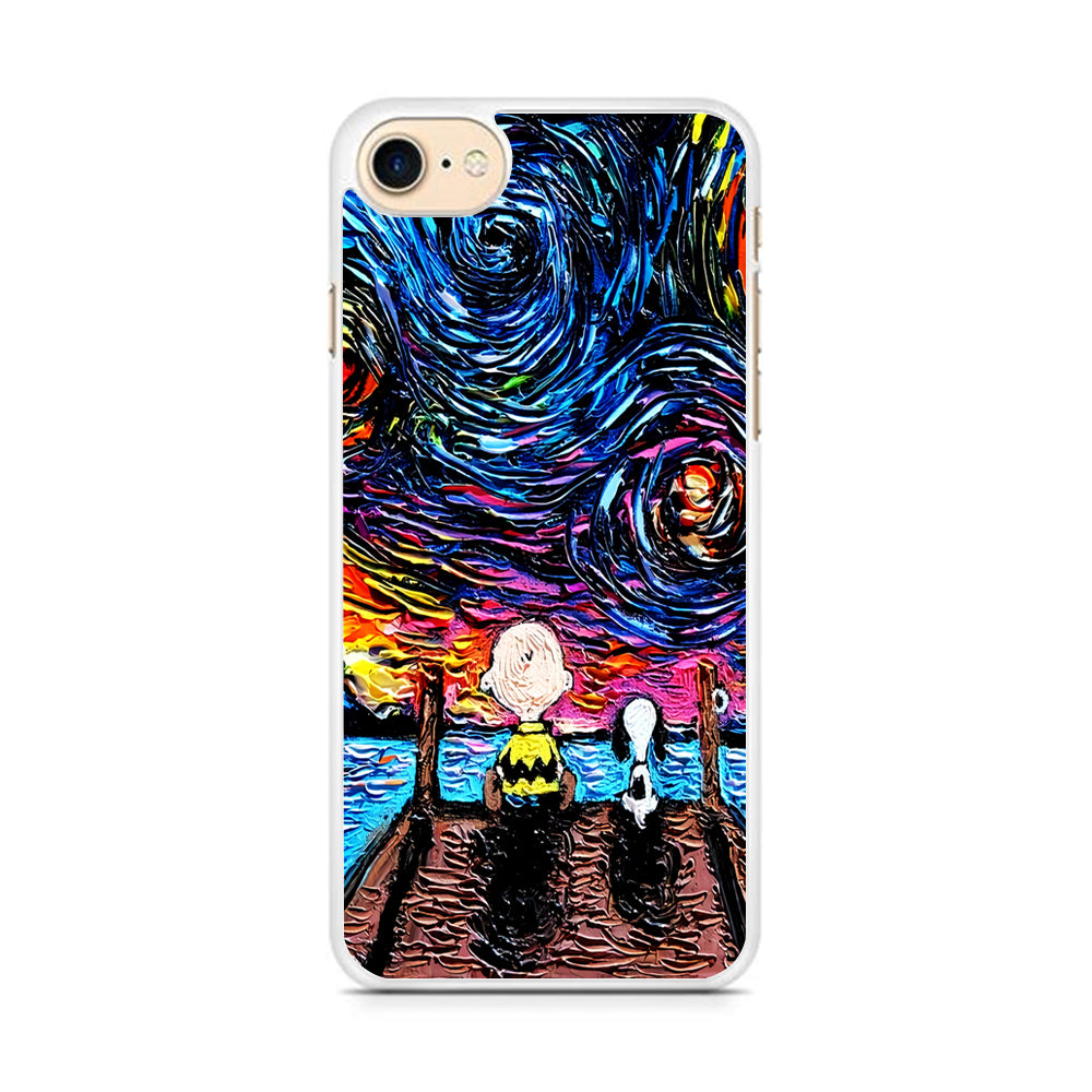 Snoopy Van Gogh's Starry Night iPhone 8 Case