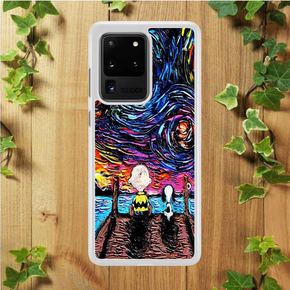 Snoopy Van Gogh's Starry Night Samsung Galaxy S20 Ultra Case