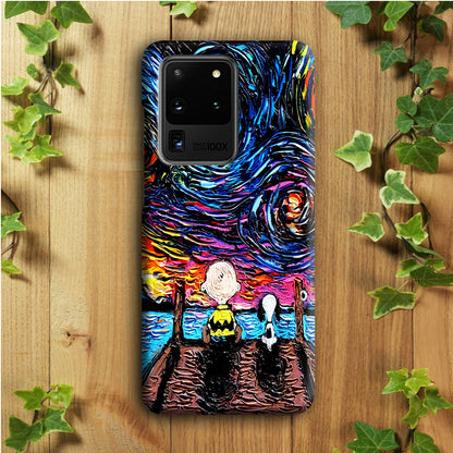 Snoopy Van Gogh's Starry Night Samsung Galaxy S20 Ultra Case