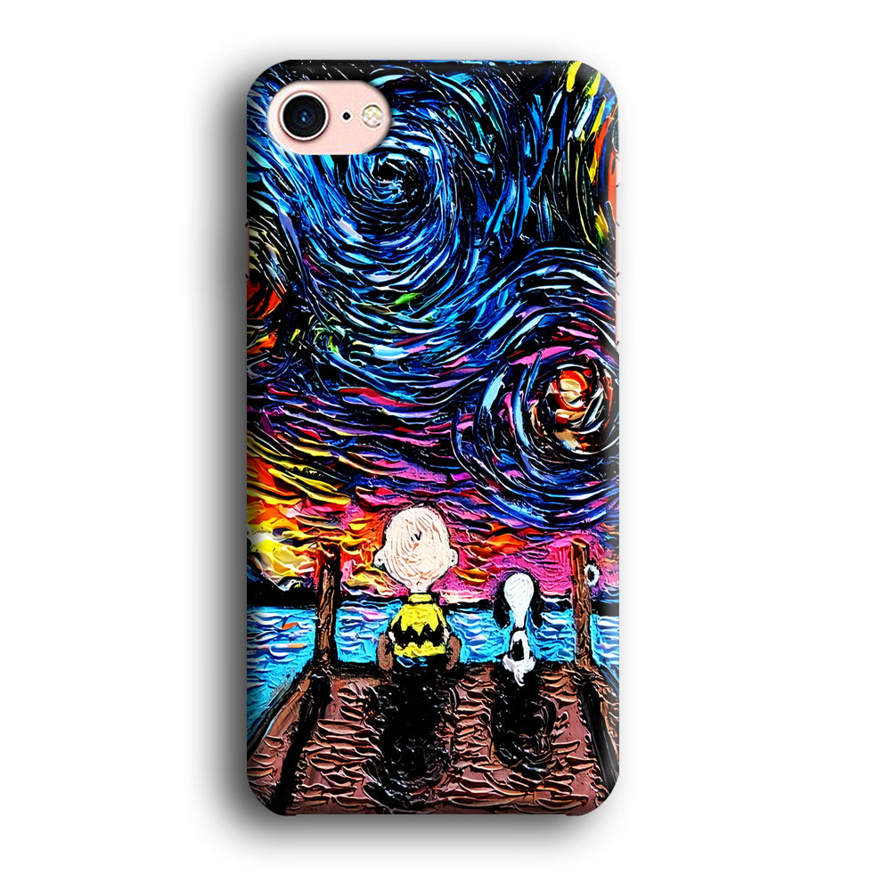 Snoopy Van Gogh's Starry Night iPhone 8 Case