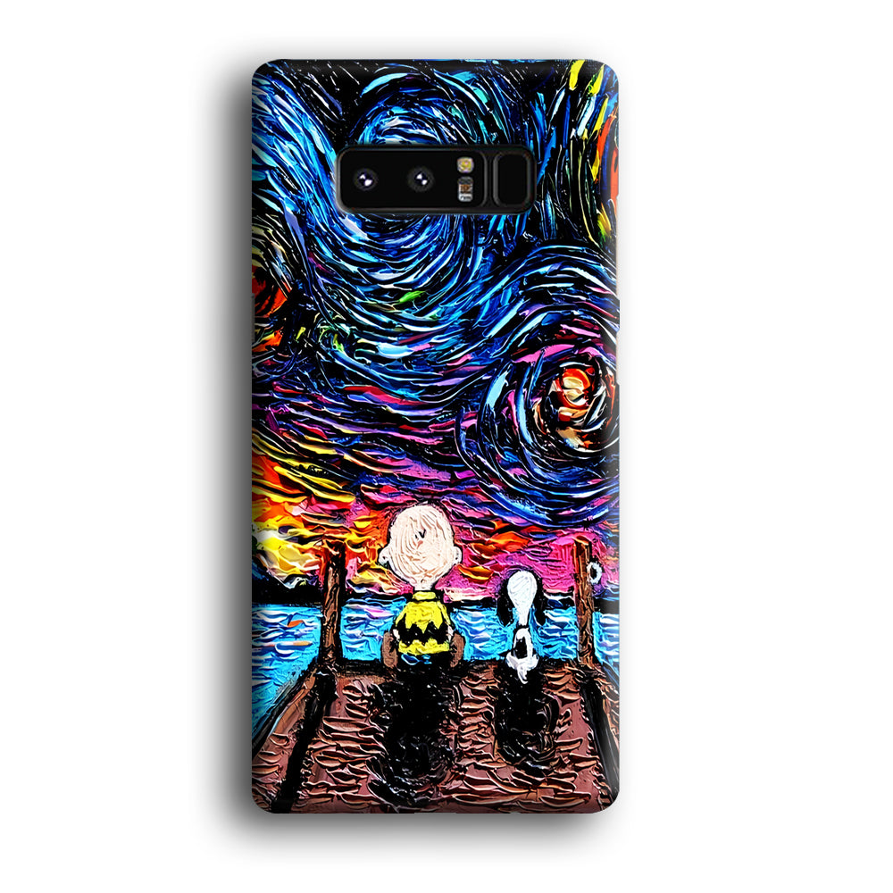 Snoopy Van Gogh's Starry Night Samsung Galaxy Note 8 Case