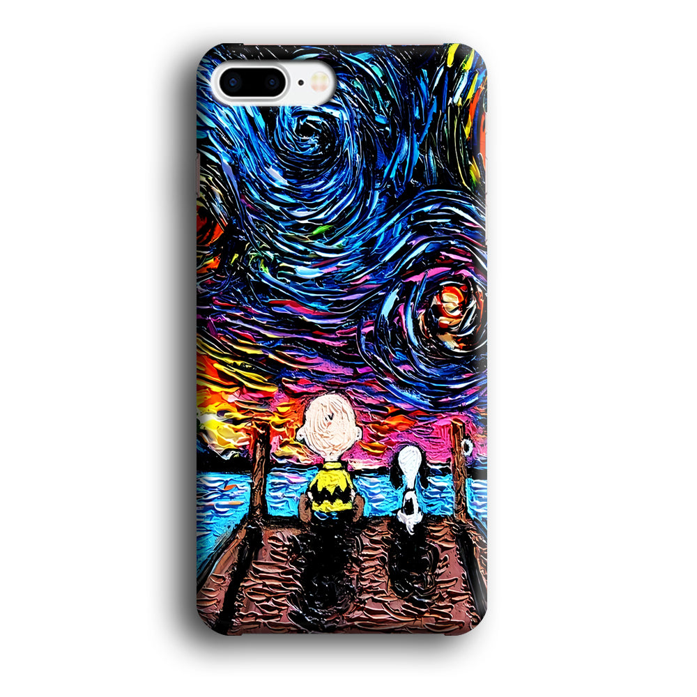 Snoopy Van Gogh's Starry Night iPhone 8 Plus Case