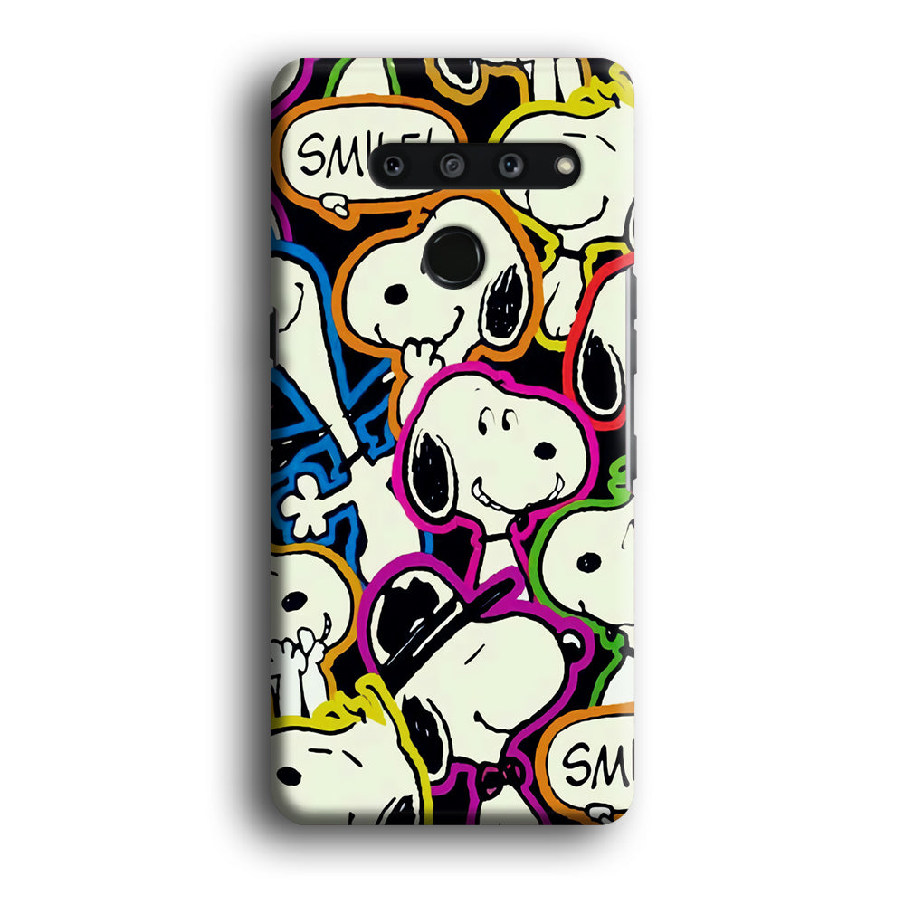 Snoopy Doodle LG V50 3D Case