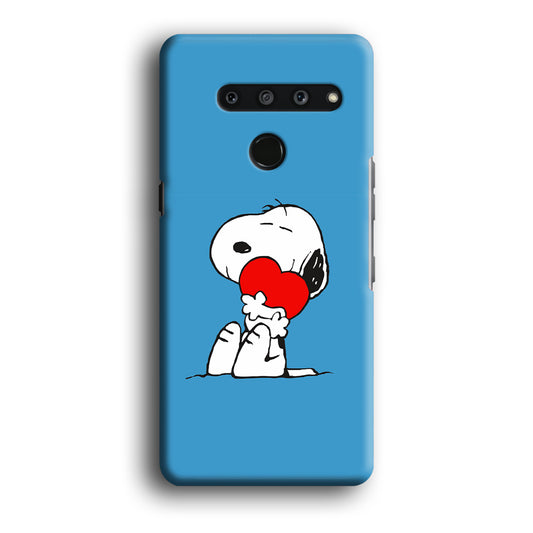 Snoopy Falling in Love LG V50 3D Case