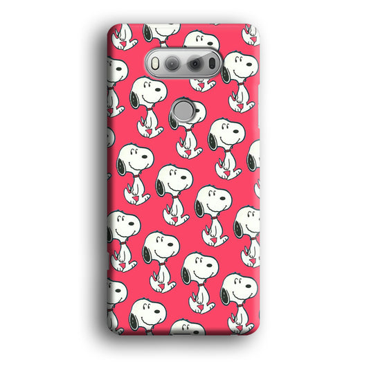 Snoopy Pattern Red LG V20 3D Case