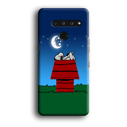 Snoopy Sleeps at Night LG V50 3D Case