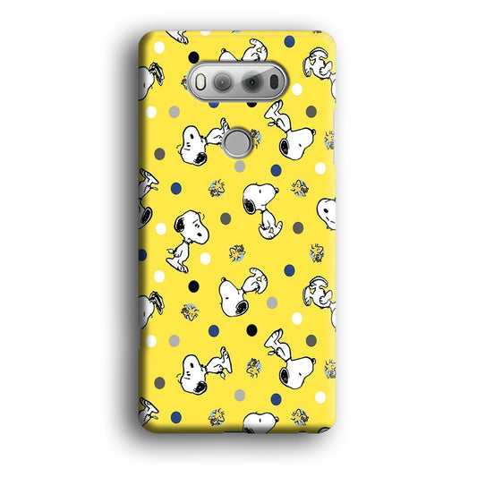 Snoopy and Woodstock Yellow Polka LG V20 3D Case