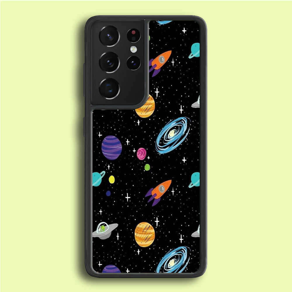 Space Pattern 003 Samsung Galaxy S21 Ultra Case