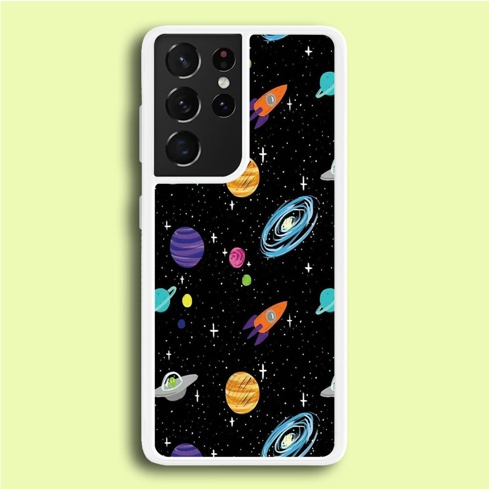 Space Pattern 003 Samsung Galaxy S21 Ultra Case