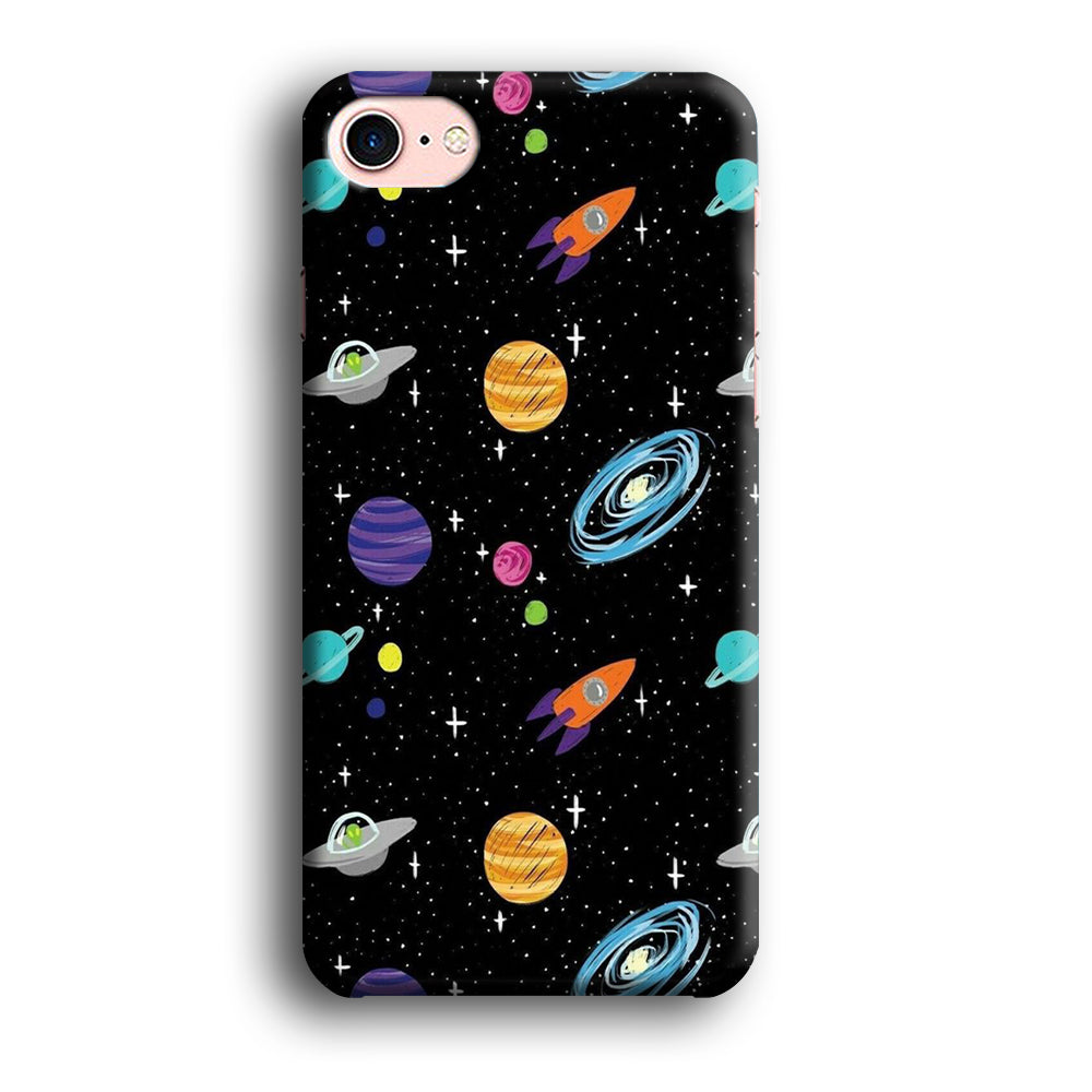 Space Pattern 003 iPhone SE 2020 Case