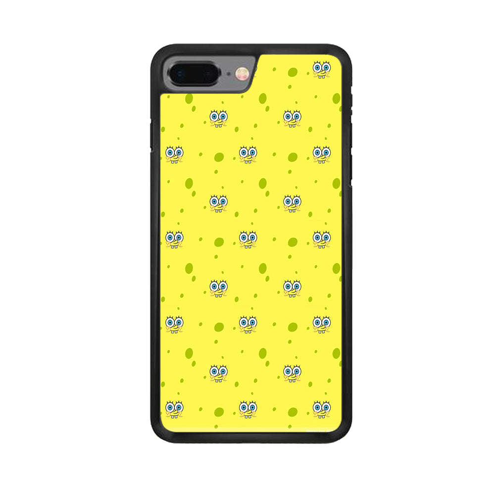 Spongebob's Face Pattern iPhone 8 Plus Case