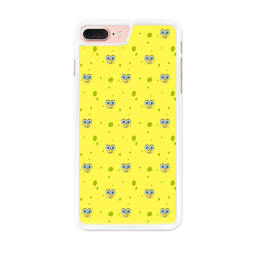 Spongebob's Face Pattern iPhone 8 Plus Case