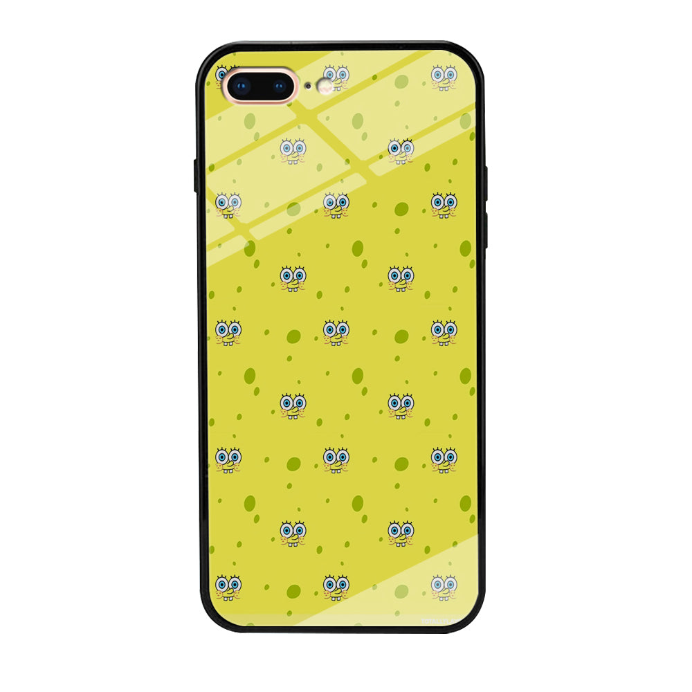 Spongebob's Face Pattern iPhone 8 Plus Case