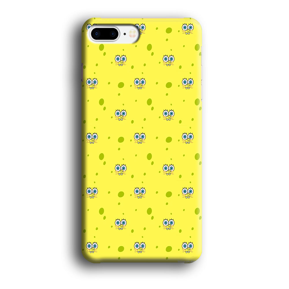 Spongebob's Face Pattern iPhone 8 Plus Case